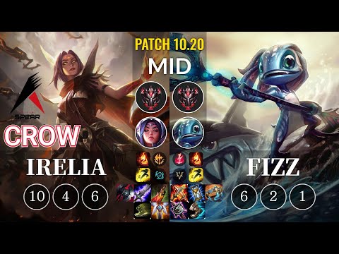 ASP Crow Irelia vs Fizz Mid - KR Patch 10.20