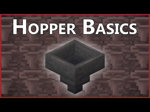 Minecraft Hoppers Basics!