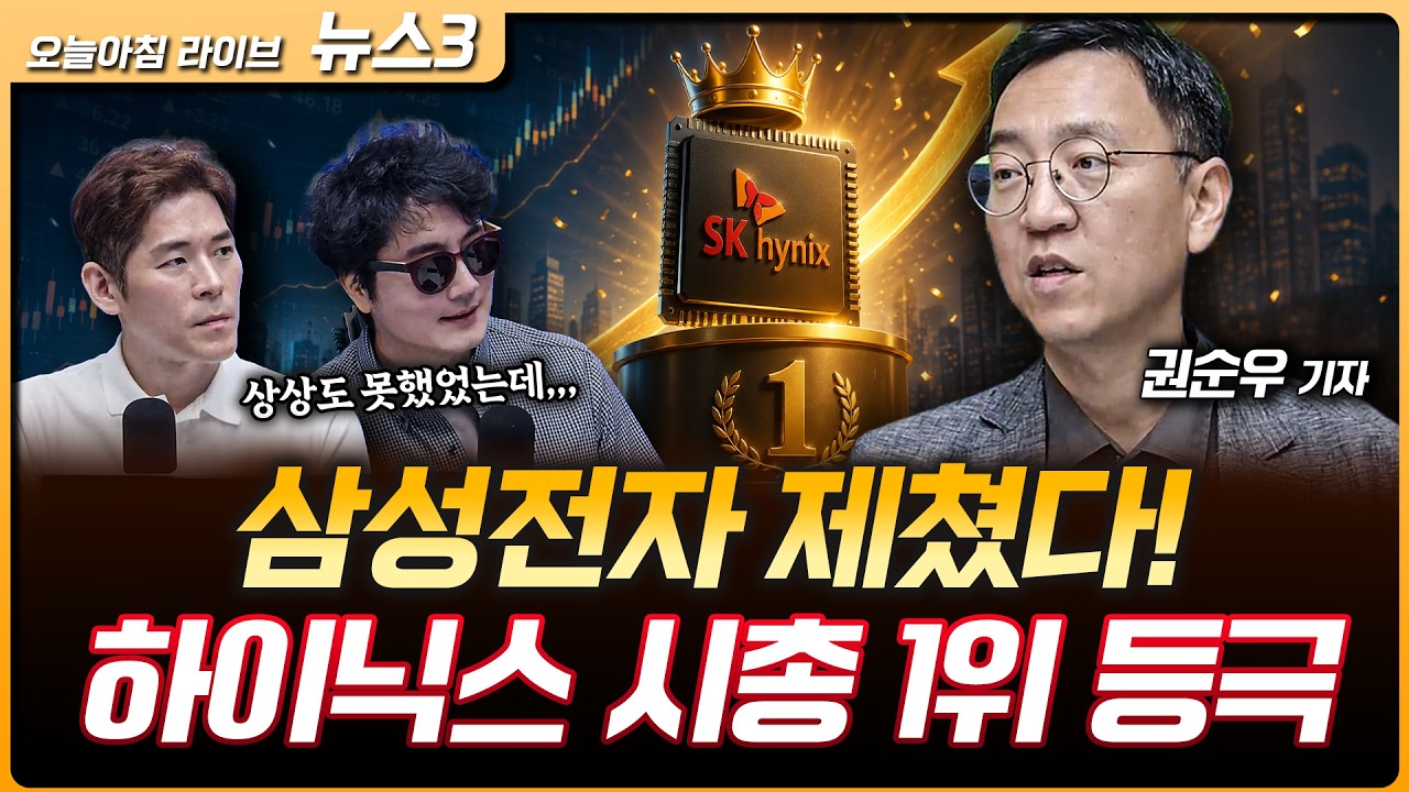 하이닉스, 삼전 제치고 시가총액 1위…5GW 데이터센터 시동 | '최대 연 19% 수익' 청년미래적금 가입 시작 | ?