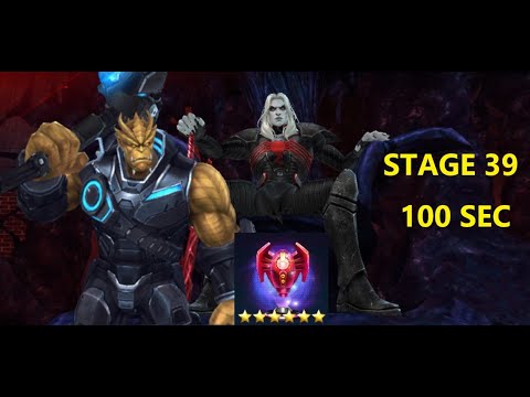 Black dwarf VS Knull stage 39 , 100 sec  - Marvel Future Fight