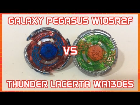 BeyGa - Battle Galaxy Pegasus W105R2F vs Thunder Lacerta WA130ES