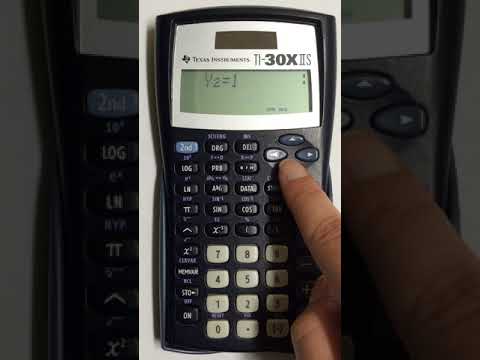 Adding Two Variable Data Into Ti 30xiis Scientific Calculator