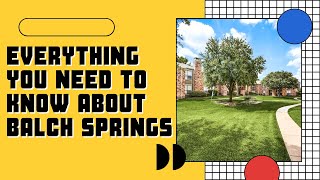 Everything You Need To Know About Balch Springs, TX