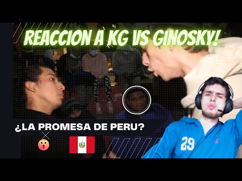 🇨🇴 COLOMBIANO REACCIONA POR PRIMERA VEZ A KG (KG vs GINOSKY - ULTIMO VERSO) || PROMESA PERUANA 🇵🇪
