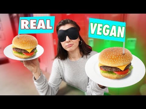 Real VS Vegan: Blindfolded Taste Test! Video