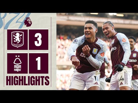 Villa move up to SECOND | Aston Villa 3-1 Nottingham Forest | Premier League Highlights