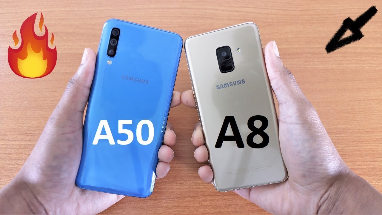 Samsung Galaxy A50 Vs Galaxy A8 2018 Speed Test