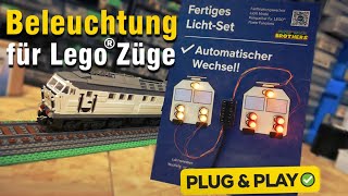 Es werde Licht! LEGO® Zugbeleuchtung mit Fahrtrichtungserkennung - Das Licht-Set von MP-Tron -