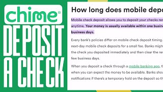 How Long Does Chime Take To Deposit A Check (2025)