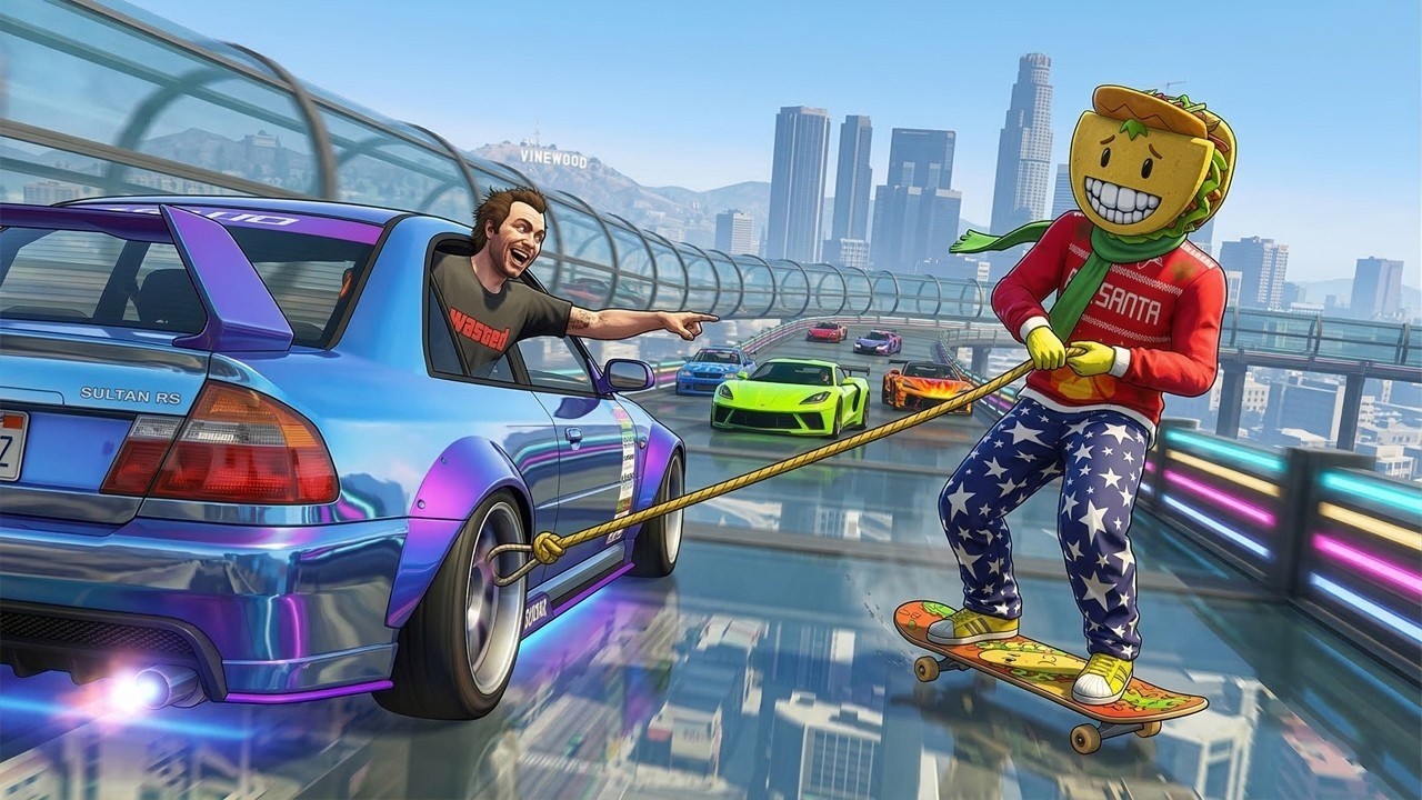 EL ÚLTIMO EXPLOTA CON COCHES ALEATORIOS! ME AGARRO!! - GTA 5 ONLINE