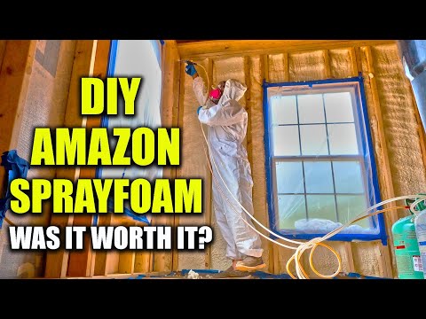 Shed To Tiny House - DIY Amazon Froth Pak Spray Foam - Was It Worth It?