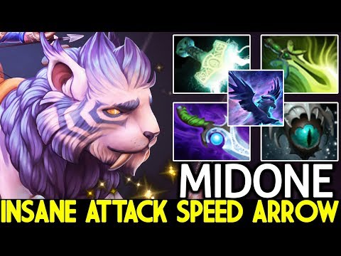 MIDONE [Mirana] Insane Attack Speed Arrows Right Click Mid 7.22 Dota 2
