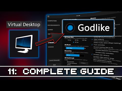 Best Virtual Desktop Setup + Settings [Wireless PC VR Gaming]