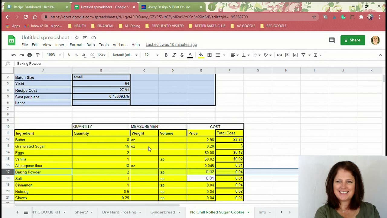 How to print baked goods labels for your home bakery