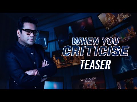 When You Criticise | Teaser | @ARRahman  @ARAmeenOfficial  @ShubaMusic | NEXA Music Season 2