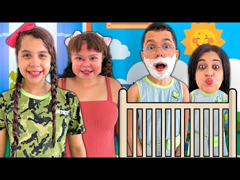 SARAH e ELOAH IMITAM OS SEUS PAIS POR UM DIA !!!