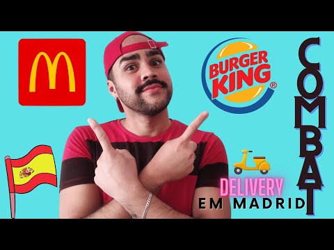 BURGER KING vs MCDONALD`S - Provando as NOVIDADES por Delivery em Madrid - COMBAT de FAST FOOD!