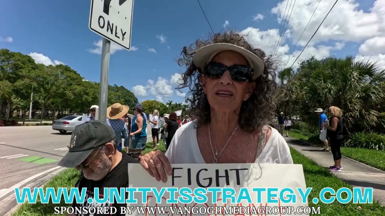 Due Process Protest in Boca Raton Florida Sat April 19 2025