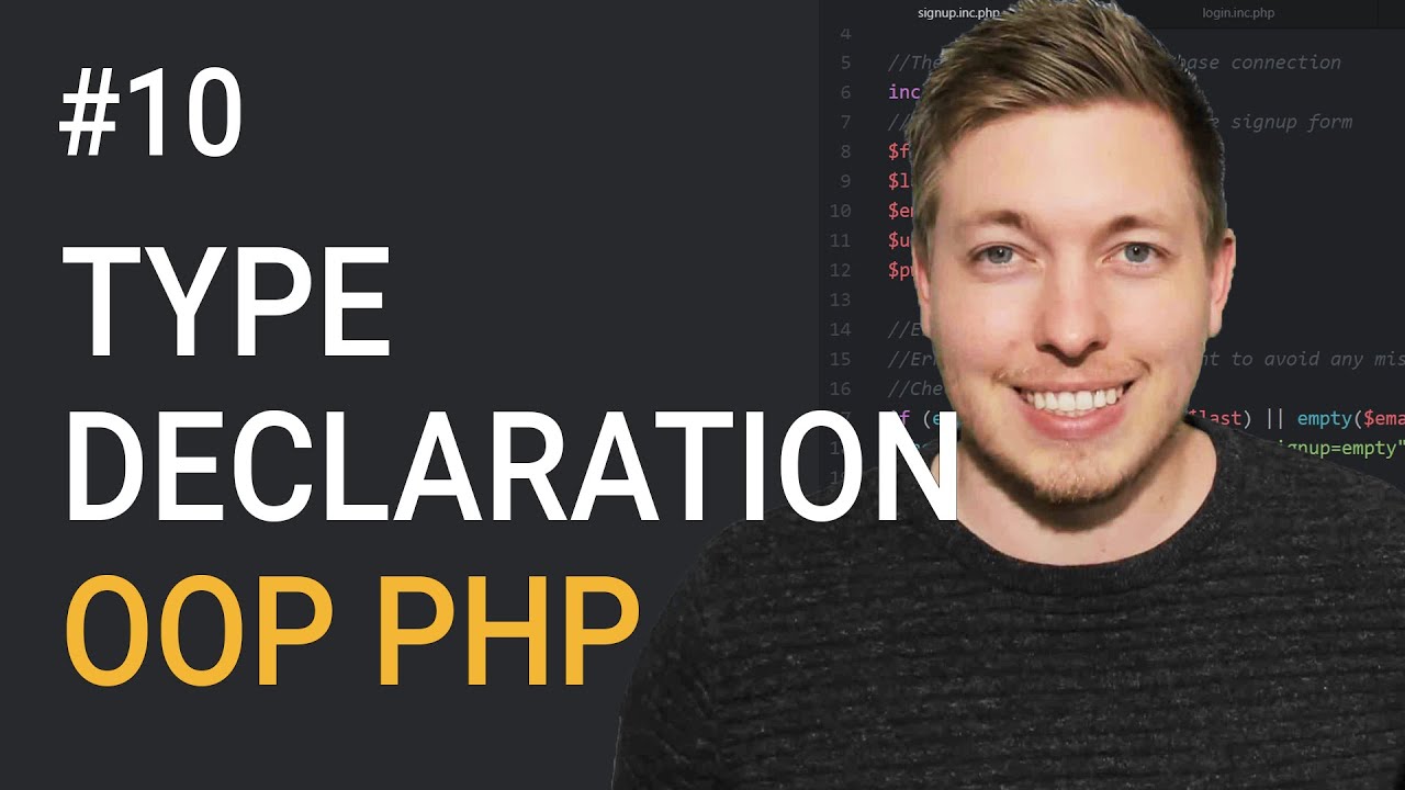 10: Type Declarations In OOP PHP | Type Hinting In PHP | Object Oriented PHP Tutorial | PHP Tutorial