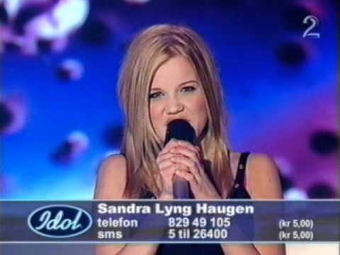 Idol 2004 - Sandra Lyng Haugen - I just died in your arms tonight.wmv