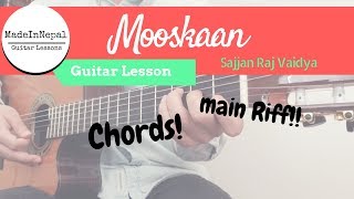 Sajjan Raj Vaidya - Mooskaan Guitar Lesson