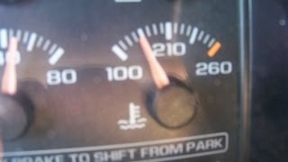 96-98 Chevy pickup temperature gauge reads low - part 1 - testing the gauge