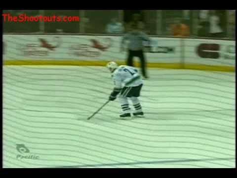 Matthias Ohlund (VAN) vs. Jonas Hiller (ANA) Shootout October 31, 2008