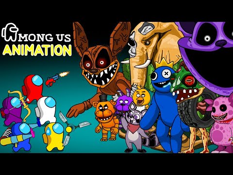 어몽어스 Among Us VS All Bosses Zombies ANIMATION