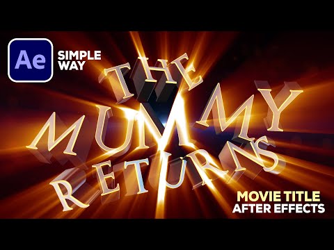 Easy After Effects Tutorial Particles Logo Text Animation Download Free Template