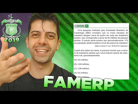 FAMERP 2019 - Q71 Mat - Uma pesquisa realizada pela Sociedade Brasileira
