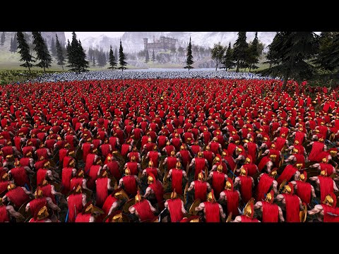 SPARTANS LAY SIEGE TO THE CASTLE ULTIMATE EPIC BATTLE SIMULATOR  UEBS