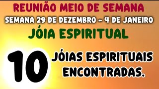 Reunião Meio de Semana Jóia Espiritual Semana 29 de Dezembro - 4 de Janeiro 2025 JW Brasil 