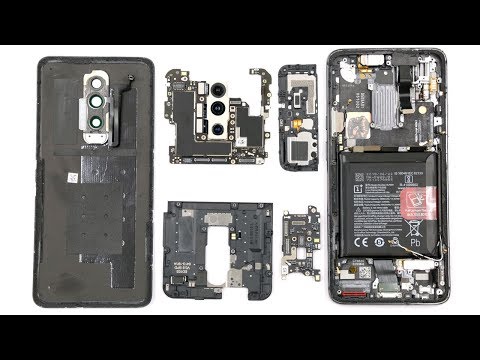 Disassembling the OnePlus 7 Pro teardown smartphone