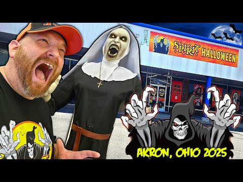 SPIRIT HALLOWEEN 2025 INSIDE ABANDONED JOANN FABRICS LAKEMORE PLAZA AKRON OHIO STORE TOUR
