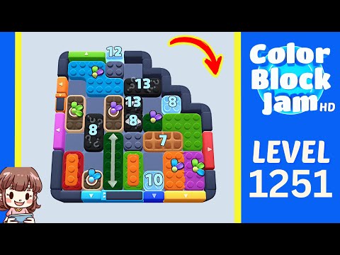Color Block Jam Level 1251 Solution Walkthrough