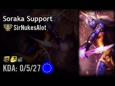 Soraka Support vs Thresh - SirNukesAlot - EUW Challenger Patch 6.8