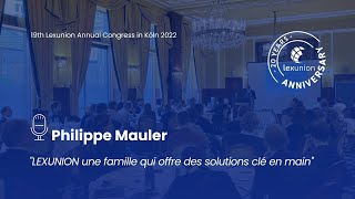 Philippe Mauler - 19th Lexunion Annual Congress in Köln 2022