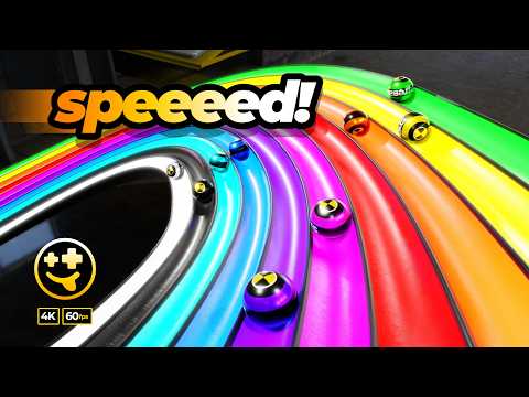 Speed and carnage!!! High speed marble race  | #marbles #marblerun #marblerace #asmr #sensory