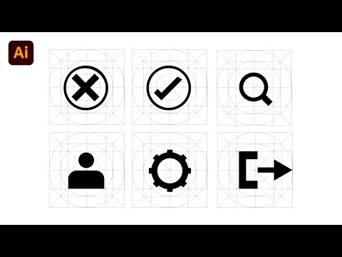 How to Draw Icons Using Grid - Adobe Illustrator