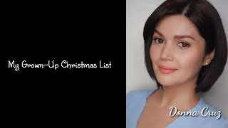 My Grown Up Christmas List by Donna Cruz | I Love Music