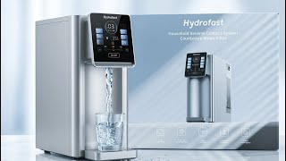Hydrofast W100 reverse osmosis water filter with 6 stage RO filtration, UV filtration and 8 temperat
