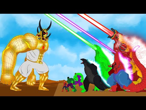 EVOLUTION of VENOM SPIDERMAN vs GODZILLA ATOMIC BREATH: Monsters Ranked From Weakest To Strongest???