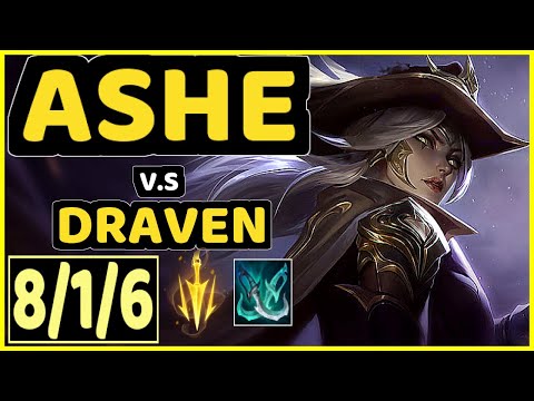 OMOK KING (ASHE) vs DRAVEN - 8/1/6 KDA BOTTOM ADC GAMEPLAY - NA Ranked DIAMOND