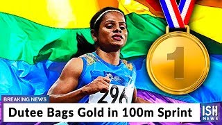 Dutee Bags Gold in 100m Sprint