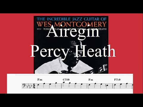 "Airegin" Percy Heath - Bass solo transcription