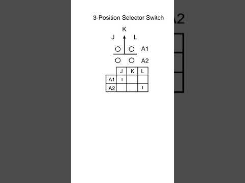 3 position selector switch terminal control wiring