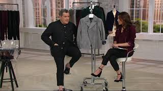 Isaac Mizrahi Live! Suede Motorcycle Jacket with Printed Lining on QVC