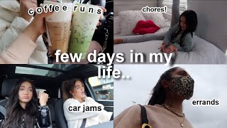 a few days in my life - back to school, chores, unboxing, coffee runs