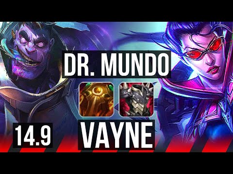 DR. MUNDO vs VAYNE (TOP) | 7/0/4, Godlike | NA Master | 14.9
