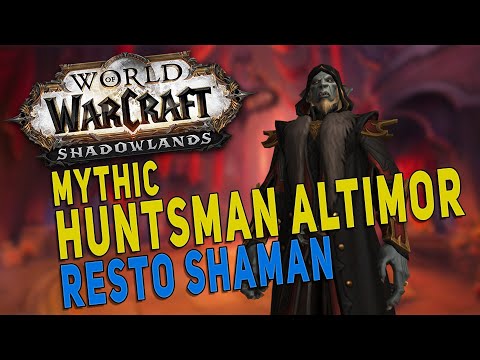 Shadowlands MYTHIC Huntsman Altimor - RESTO SHAMAN Raid Gameplay | Castle Nathria - WoW